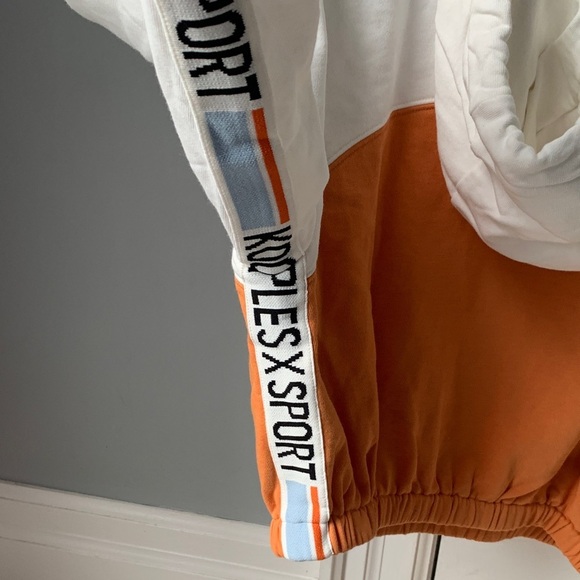 Kooples X Sport Orange and White Hoodie - Picture 6 of 12